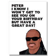 Personalised Stevie Birthday Card